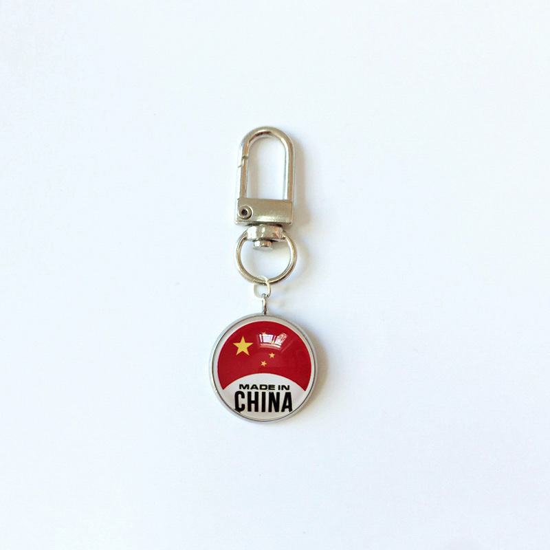 13g Weight Bag Pendant, Keychain Classification 1 Piece Quantity Holiday, Daily Occasion 316 Stainless Steel , Alloy Material National Flag Pattern Epoxy Design Simple Style Style 1 Piece Simple Style National Flag 316 Stainless Steel Alloy Epoxy Bag Pendant Keychain 33