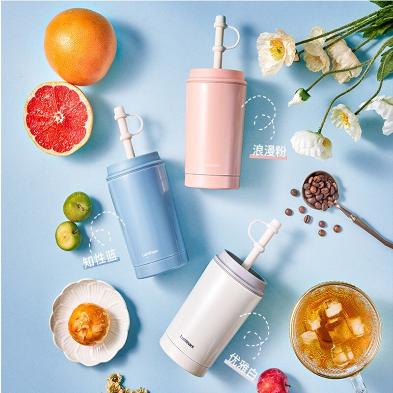 乐美雅真空拿铁杯复古时尚保温壶迷你便携保温杯高颜三八节礼品杯