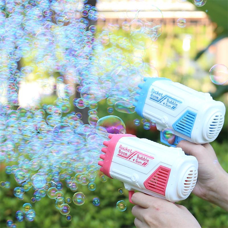 Cross-border net red electric bubble machine children 6-12 years old boys and girls toy bubble gun night market explosions stall wholesale