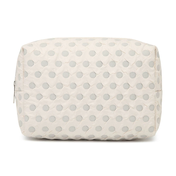 351 khaki gray dot octagonal bag