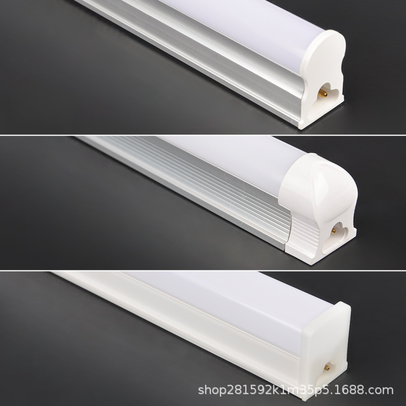 Tubo de luz LED integrado luz fluorescente t8 barra larga de lámpara doméstica conjunto completo de soporte de ahorro de energía tubo de luz de 1.2 metros de alto brillo