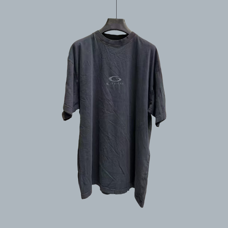 【In-Stock Instant Shipping】Authentic High-Quality Version 25Ss Paris B Brand Sports Style Logo Embroidery Unisex Short-Sleeve T-Shirt 【In-Stock Instant Shipping】Authentic High-Quality Version 25Ss Paris B Brand Sports Style Logo Embroidery Unisex Short-Sleeve T-Shirt