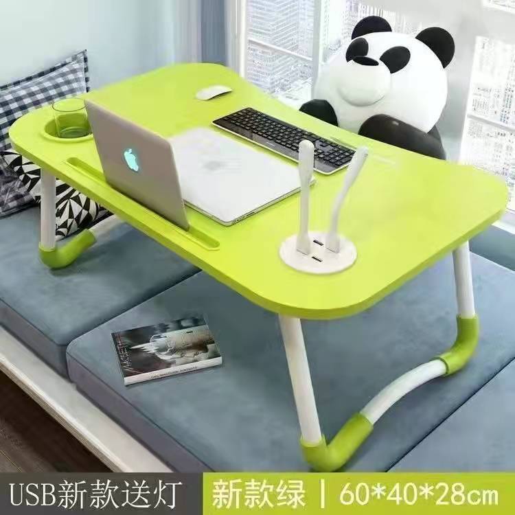 Escritorio de cama plegable mesa de computadora dormitorio dormitorio dormitorio estudio casero pequeña mesa de madera sólida