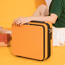 手提行李箱16寸密码化妆箱子高颜值小型便捷收纳箱高端定 制印LOG