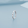 Fashionable trend ring with letters, simple and elegant design, Japanese and Korean, English