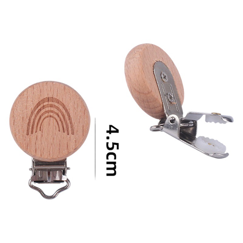 Suministros para bebés de haya de dibujos animados Arco Iris forma chupete clip creativo DIY chupete cadena accesorios de joyería