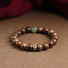 Organic scarlet wood rosary, wooden bracelet for beloved sandalwood, Chinese horoscope