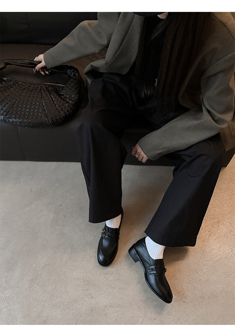 CHIKO Demetria Round Toe Block Heels Oxfords Shoes