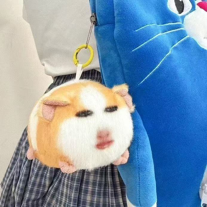 Plush Toy Pig Pendant Funny Guinea Pig Doll That Makes Sounds Emoji Doll Gift for Girlfriend Fairy Coming down to Earth