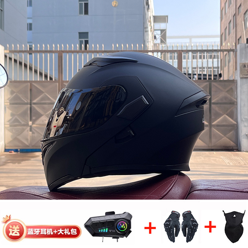 JIEKAI casco de motocicleta casco completo de motocicleta para hombres y mujeres Bluetooth casco de exposición casco de coche eléctrico 3C certificación