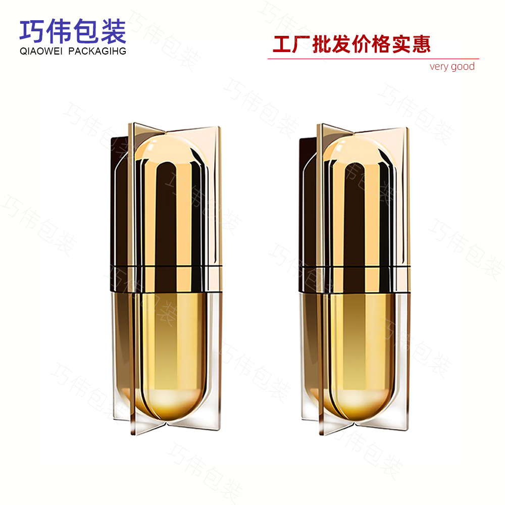 工厂高档化妆品护肤品精华乳液喷雾塑料罐瓶子10 15 30ML丝印LOGO