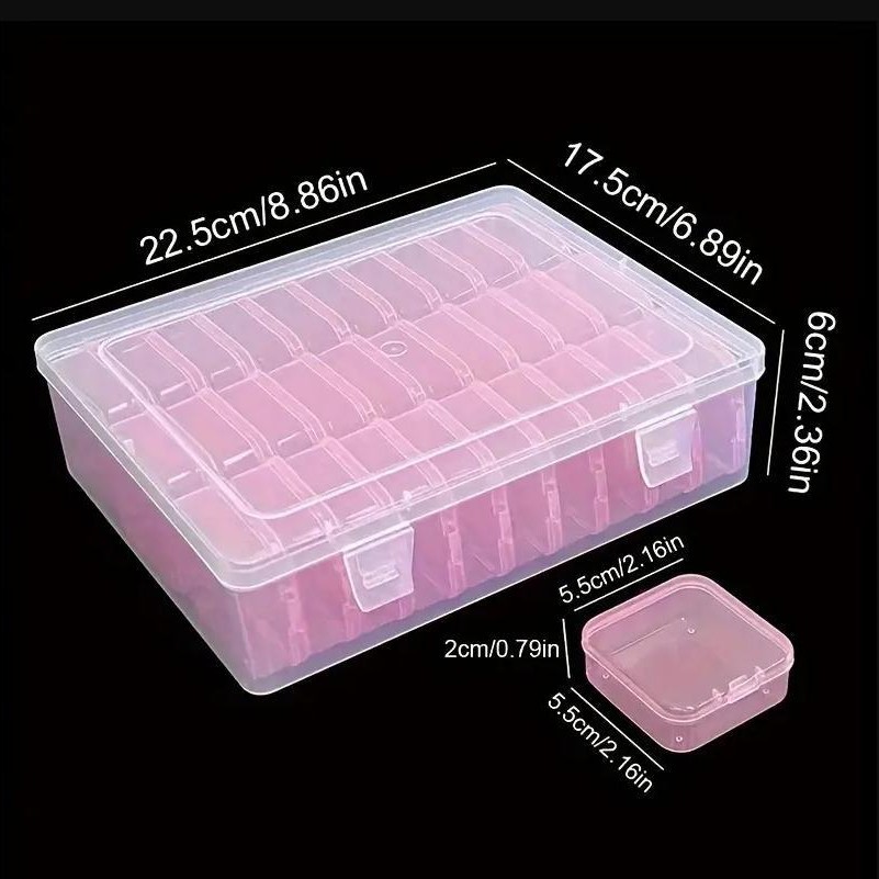 30 그리드 핑크(내부 상자 + 외부 상자)