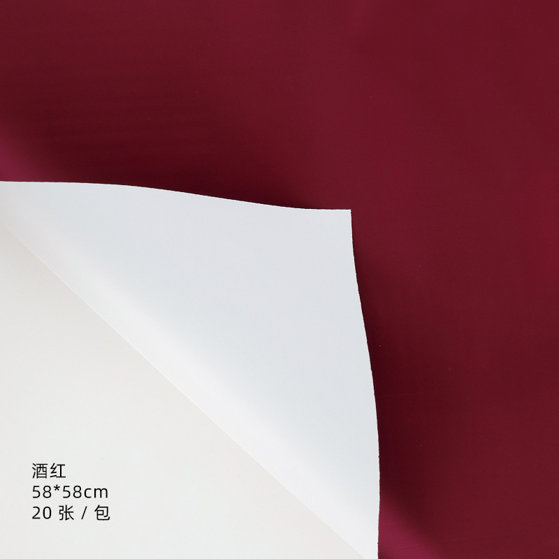 Tangde fábrica directa de doble cara de dos colores papel Ouya engrosada impermeable regalo flor papel de embalaje al por mayor