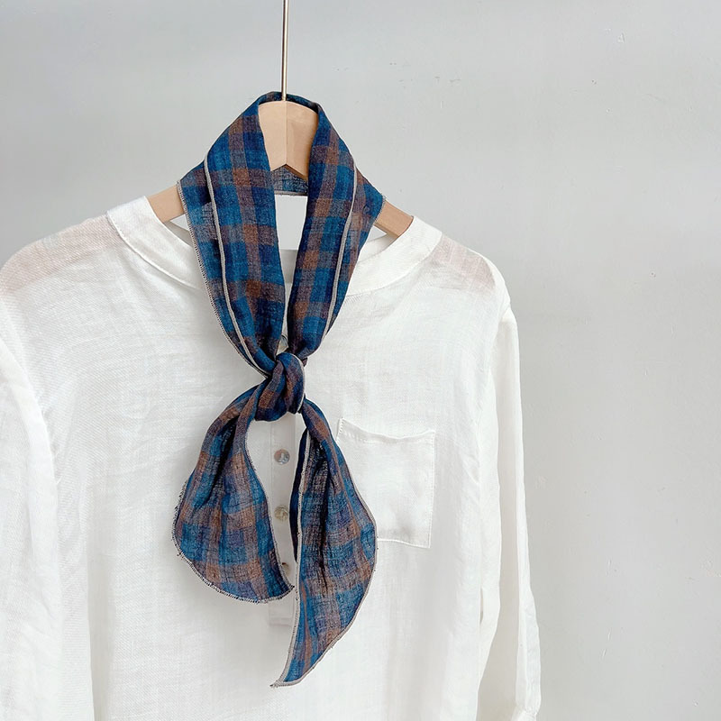 린넨블루그리드-10*105cm