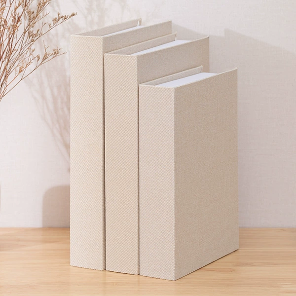 Linen off-white single book