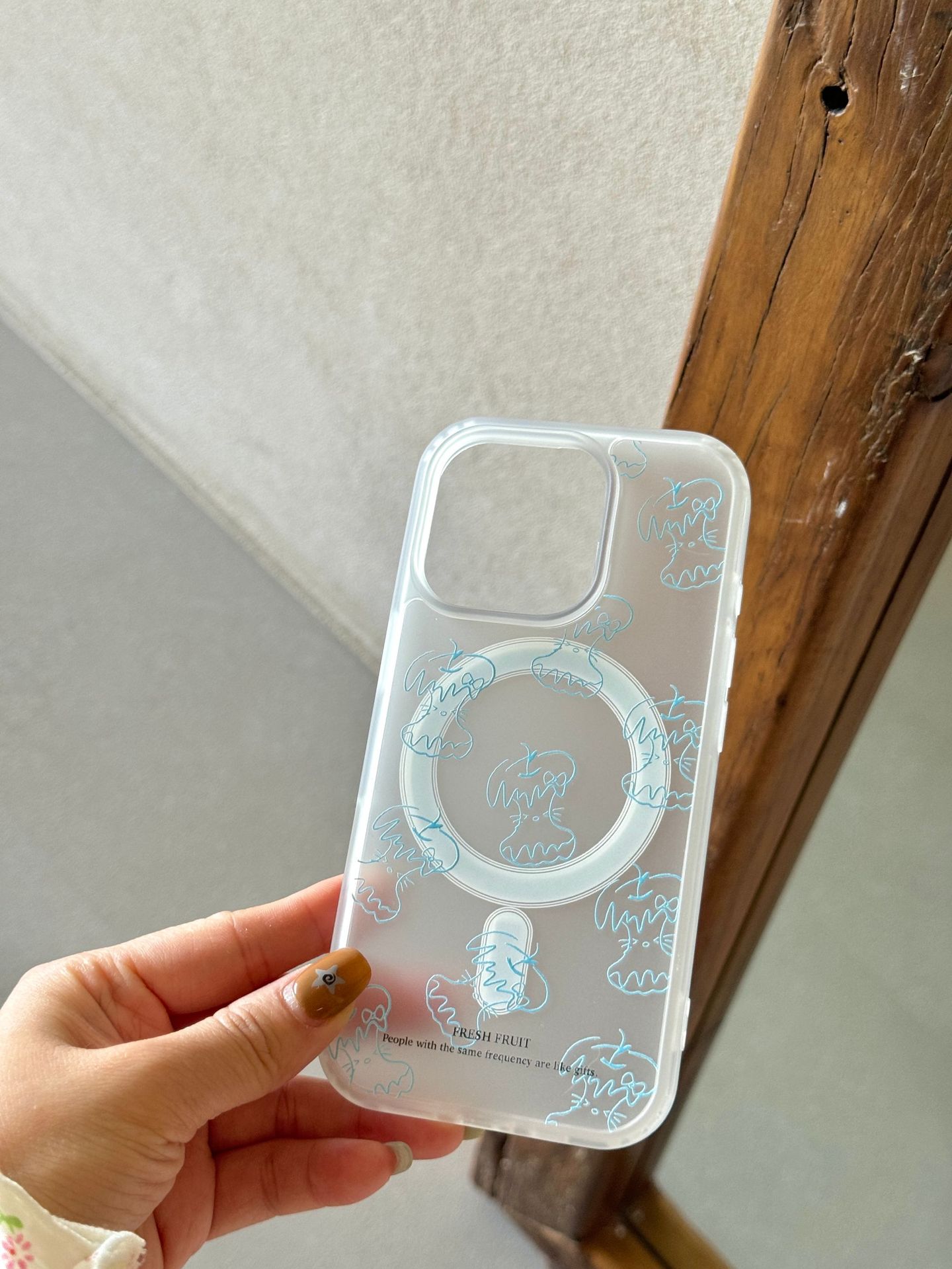 Línea azul coreana Apple para iPhone16 funda para teléfono móvil 15ProMax pareja 14/13 nuevo 16PM