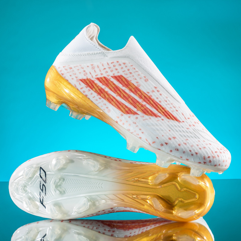 Tenis de Fútbol de Corte Bajo, Material TPR y Caucho TPU, Transpirables, para Césped Natural y Artificial