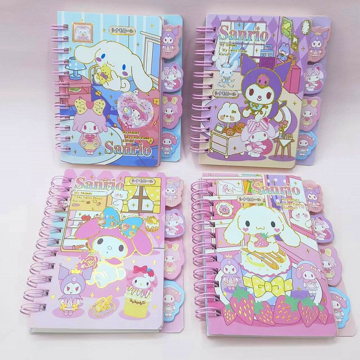 Cuaderno A7 de anillo para notas o agenda, papelería de exportación, regalo escolar o corporativo