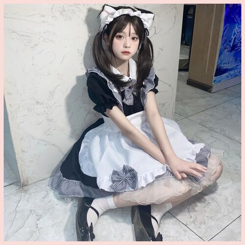 Miracle Nuan Nuan maid costume cos cute maid female boss lolita dress Lolita cosplay costume