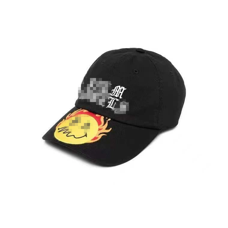 Оптовая трансграничная Европейская и американская вышивка Palm Angel буквы солнце пламя Кепка мужчины и женщины пары чистая красная бейсболка