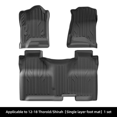Suitable for 12-26 Models of Gmc Sierra, Chevrolet Silverado, and Silverado Tpe Car Floor Mats for Cross-Border Sales (Modelə uyğun ayaqaltı) - 12-18-chevrolet-gmc-sierra-silverado-single-layer-floor-mats