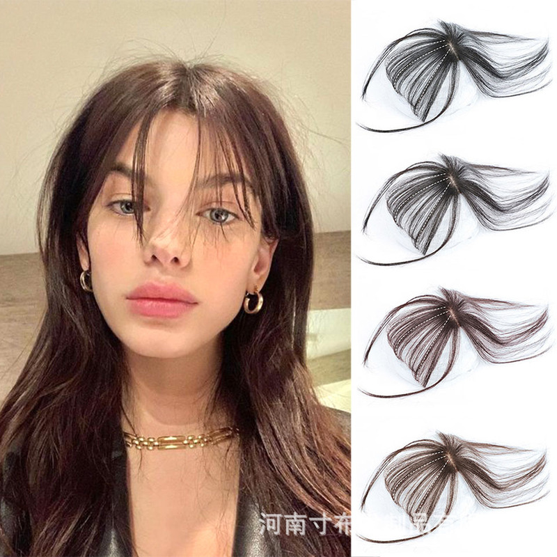 Wig Bangs, Straight Bangs, Hair Topper for Women, 3D Airy Natural Mini Lightweight, No Hair Net Needed Wig