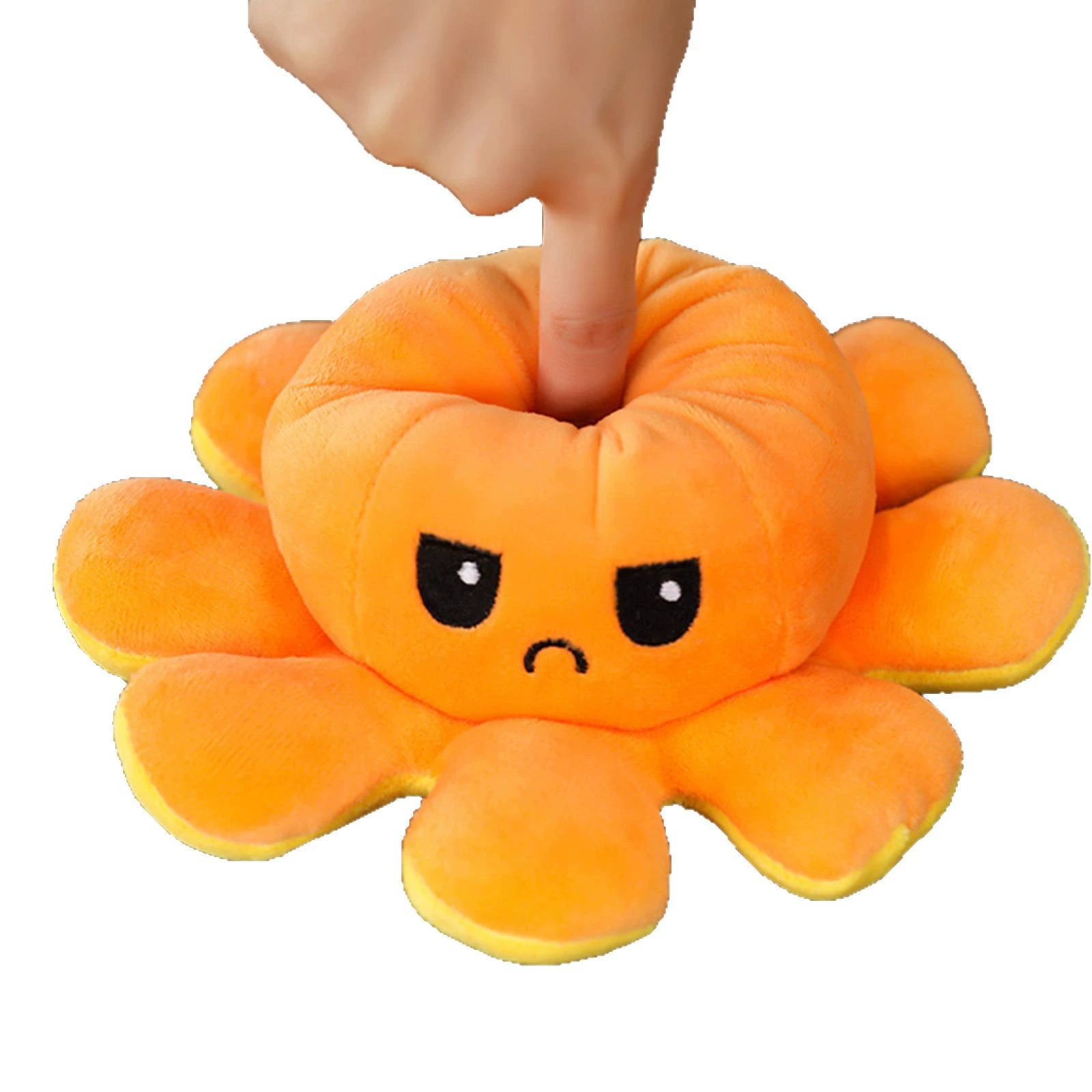 Двусторонняя плюшевая игрушка, осьминог