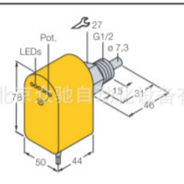 图尔克传感器FCT-G1/2A4P-VRX/230VAC