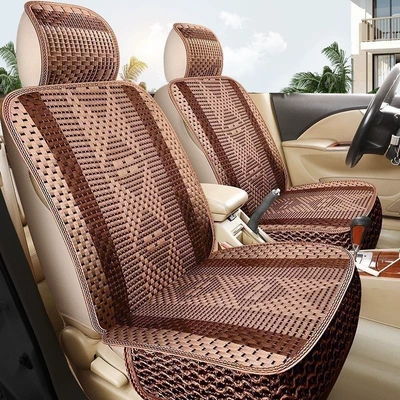 ice silk car seat cushion, Seat cushion, seat cover - two-seater-standard-version-g-charm-coffeebreathable-and-cooling-warranty