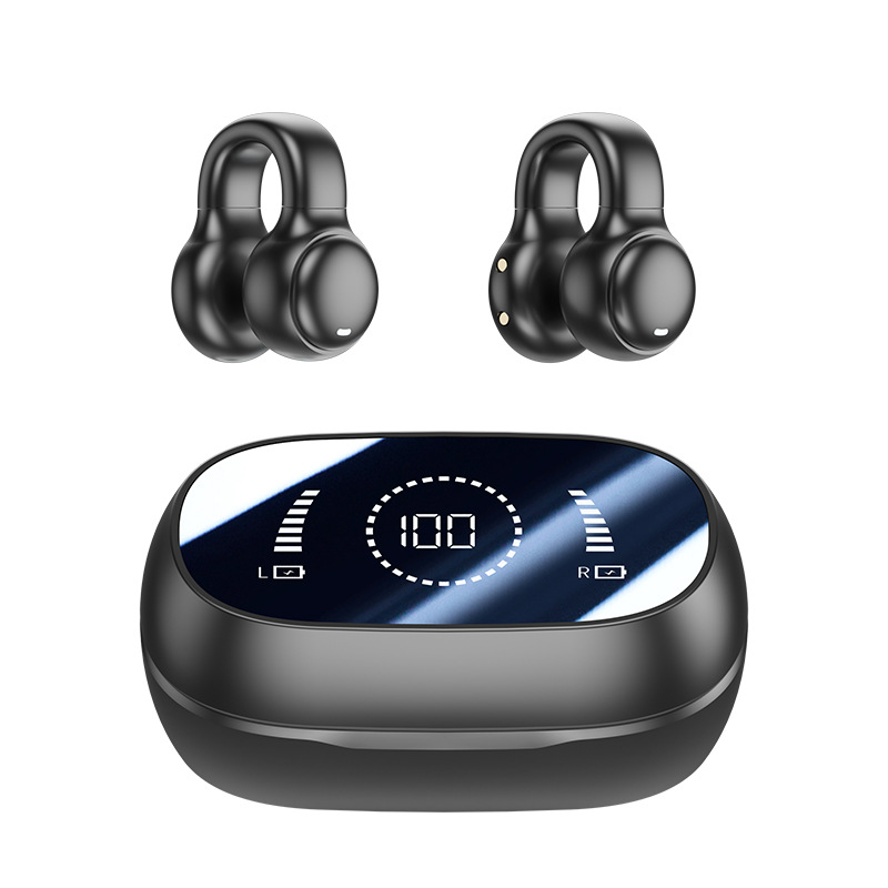 Auriculares Bluetooth inalámbricos M52 transfronterizos Pantalla digital Reducción de ruido de pantalla Batería de larga duración Mini auricular Bluetooth no inductor para dormir