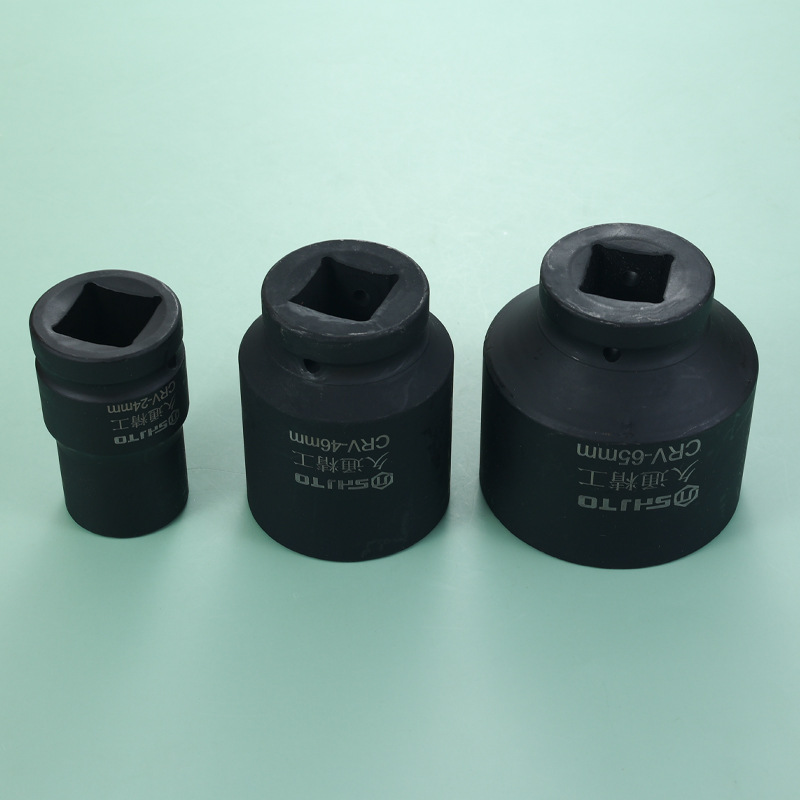 1 pulgadas manga de pistola de aire 25 serie cuadrada cabeza de la manga de la pistola de aire 78 larga herramienta de protección automática del vehículo de reparación de cabeza de pistola de aire pesado