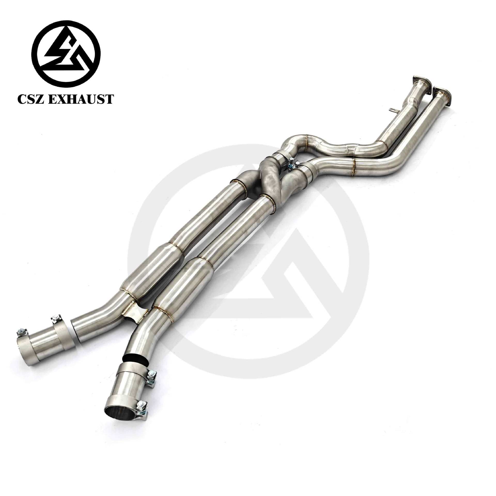 Suitable for BMW F97 F98 X3M X4M S58 3.0T with resonator, equal-length Z-type design mid-pipe