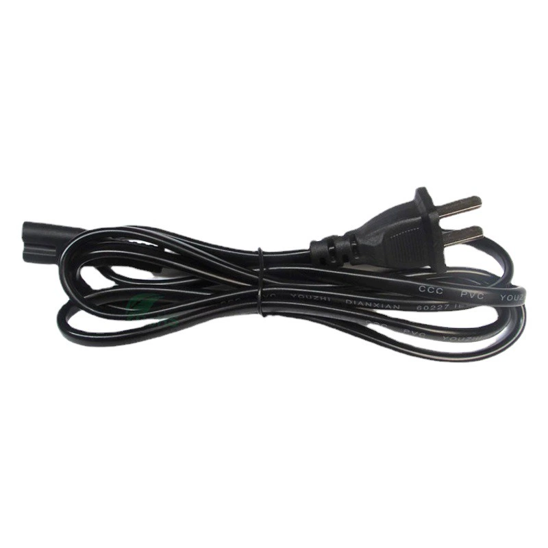 Преимущество на складе 1,5 метра два штекера восемь хвостов шнур питания ежедневно Стандартный двухжильный плоский провод восемь хвостов 2*0,5 алюминий Внешний диаметр 6