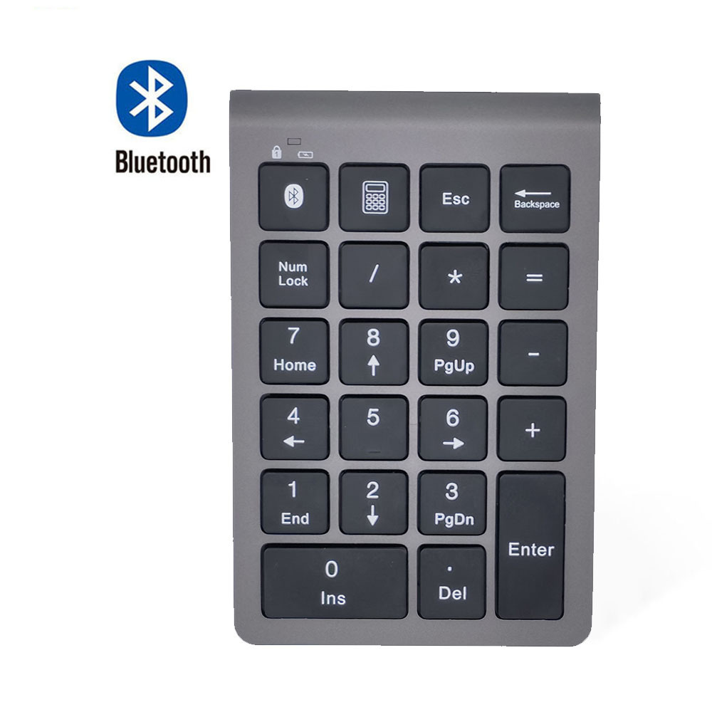 Bluetooth 5.0 Wired Dual-Mode Digital Keyboard Laptop Keyboard Financial Accounting Wireless Office Keyboard