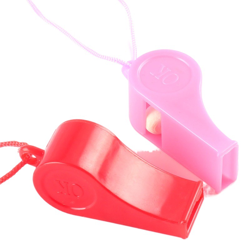 Sporting goods plastic whistle children's toys colorful cheer up referee whistle fans factory direct sales