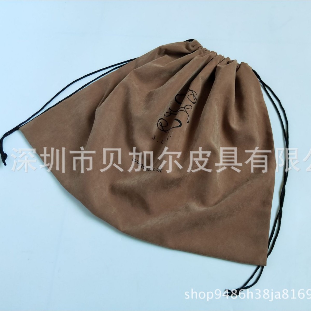 深圳工厂斜纹棉布袋可印刷商标收纳奢侈皮具包装拉绳袋钱包防尘袋
