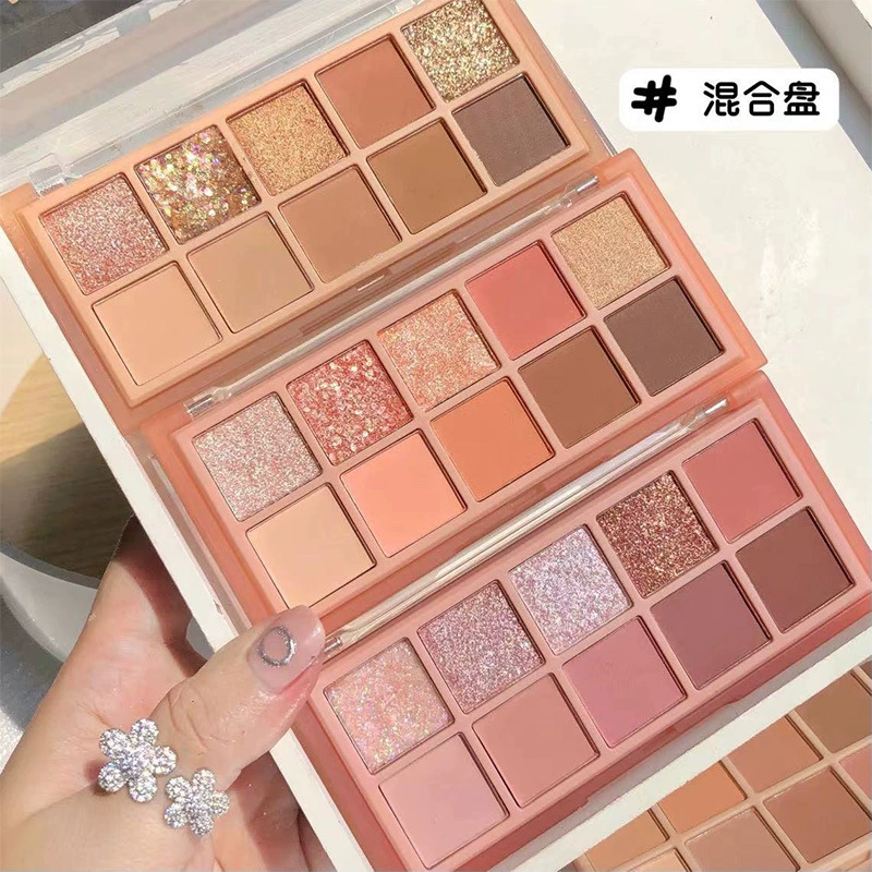 Косметика Sweet Mint десятицветная подложка для теней Pearl Light Demon Flash Student Party Party Daily Puzzle Cement Large Site