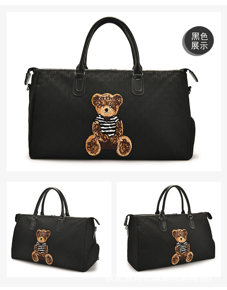 Bolsa de viaje de moda separación húmeda y seca hombres y mujeres de corta distancia portátil de un solo hombro con estuche de carro almacén de zapatos independiente Gimnasio Deportivo