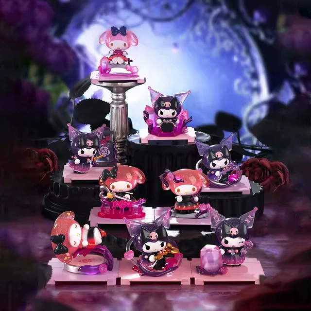 Оригинал My Melody & Kuromi, микрокоробка «Цветочный человек секретного мира», слепой бокс Kuromi, фигурки, украшения и сопутствующие подарки