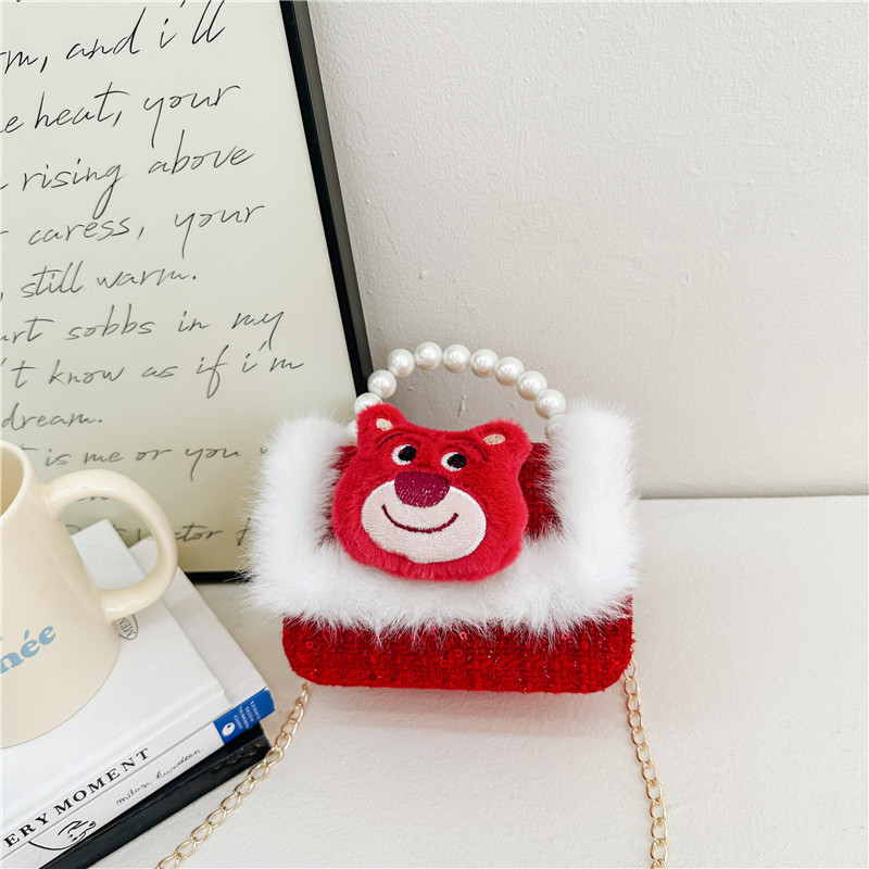 Transfronterizos Amazon bolsos para niños Aisha bolsa de la princesa bolsos de perlas bolsos de mano bolsos de chicas cadenas de comercio exterior