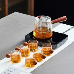 側把心經茶壺玻璃煮茶器耐高溫泡茶家用電陶爐明火燒水壺功夫茶具