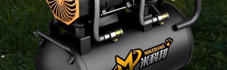 Oil-free silent air compressor, small household 220v air compressor, air pump for woodworking, painting, nailing, and inflating
