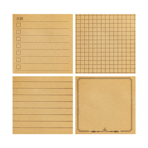 Simple post-it notes, creative note pads, tearable sticky notes for students, n-time sticky note paper