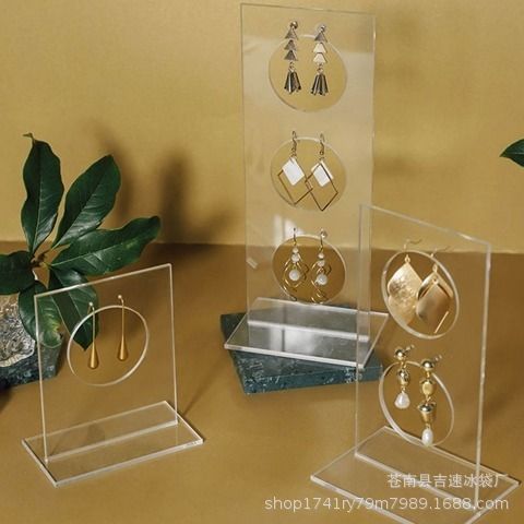 Simplicity transparent jewelry Display Rack Earrings Ear Studs Jewelry Storage Acrylic jewelry Display Rack jewelry shot prop