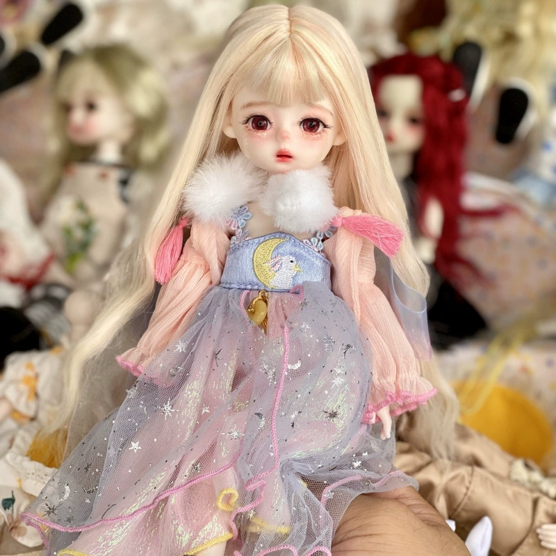 6 точек Домашний BJD30 см сустав mjd кукла Макияж кукла 3D реальный глаз девочка игрушка наряд кукла