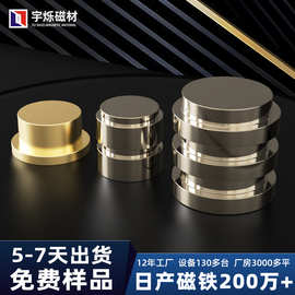 钕铁硼吸铁石强磁异形圆柱凸型磁铁 圆形台阶大小头磁铁工厂定制