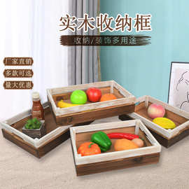 实木置物架厨房多层蔬菜水果收纳架多功能面包筐可厂家直销
