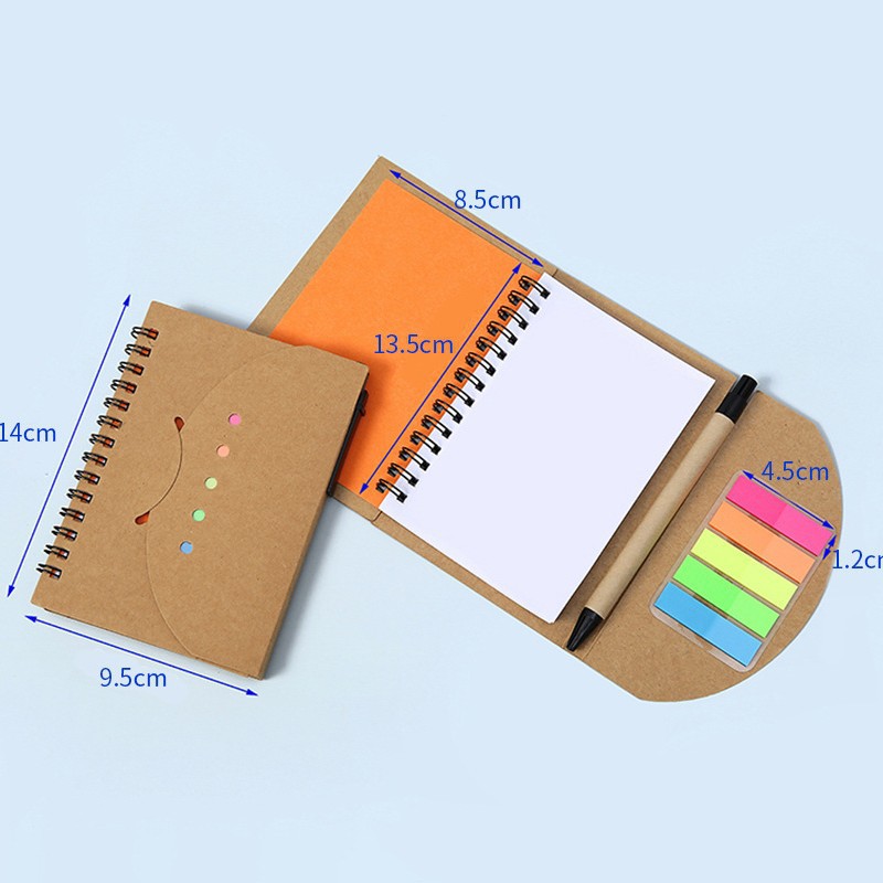 Suministro transfronterizo de bobina de diseño de cara sonriente, bolígrafo de regalo, bobina de post-it notebook gruesa y duradera, cuaderno multicolor image 9