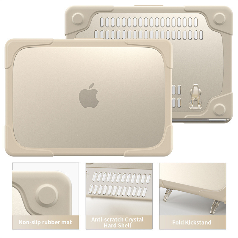 Suitable for Macbook Pro14 notebook, dual-color computer case, cooling PC stand, Apple Air13 anti-drop back cover Suitable for Macbook Pro14 notebook, dual-color computer case, cooling PC stand, Apple Air13 anti-drop back cover