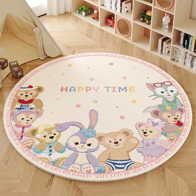 Cartoon children's carpet made of faux fur for home use for living…